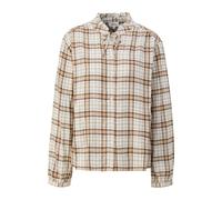 Blouse-chemise Ã carreaux Relaxed Fit avec col Ã volants femme s.Oliver Beige 50