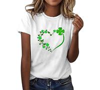 Blouse Coiffure Soldes Tunique De Noel Femme Grande Taille T Shirts Manche Longue Coton Voile Fluide Tee Chat Chic Et Elegant Hiver Mode Tops Scintillant Chemisier Vert D Eau St Patrick Blanc
