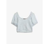 Blouse col boutonnÃ© femme Superdry Bleu M
