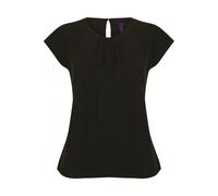 Blouse col plissé femme Henbury Noir XL