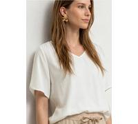 Blouse col V à manches courtes