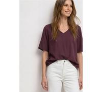 Blouse col V à manches courtes