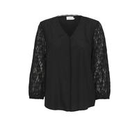 Blouse col V femme KAFFE Silja Noir 34