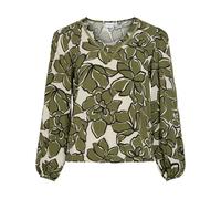 Blouse Col V Fleurie Capulet Olive Femme Vila