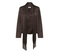 Blouse col V manches longues femme Soaked in Luxury Slverona Marron XL