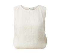 Blouse court Ã ourlet bouffant femme QS Loose Fit Blanc 42