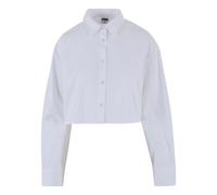 Urban Classics Cropped Oversize Long Sleeve Blouse Blanc S Femme