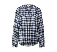Blouse dÃ©contractÃ©e Ã carreaux avec fronces femme s.Oliver Bleu 48