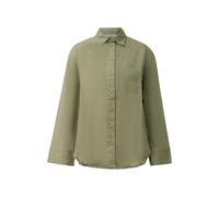 Blouse dÃ©contractÃ©e en lin avec poche poitrine et base allongÃ©e au dos femme s.Oliver Vert 46