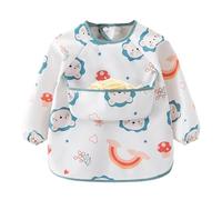 Blouse D'alimentation Pour Tout-petits - 6 À 36 Mois, Chemise À Manches Souples, Housse Réglable | Système De Protection Alimentaire À Manches Longues, Tenue De Contrôle Des Dégâts Pour Bébé, Pour L'h