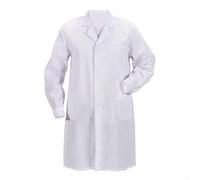Blouse de laboratoire blanche pratique avec poches, idéale pour les projets de peinture et les travaux scientifiques (B-160~L)