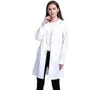 Blouse de Laboratoire pour Enfants, Doctor Coat, Blouse en Sciences médicales avec Boutons de sécurité, Tunique Unisexe Blanche en Coton pour étudiants