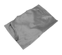 Blouse de Toilettage pour Chiens Anti-poils, Manches Courtes, L, Polyester | Salon de Toilettage, Fermeture Éclair Intégrale, Compartiments Pratiques, Argenté, Liberté de Mouvement