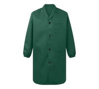Blouse de travail bicolore à manches longues - Uniforme d'atelier ample | Manteau de travail long avec poches - Vêtement de travail pour artisans, entrepôt, atelier