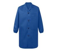 Blouse de travail bicolore à manches longues - Uniforme d'atelier ample | Manteau de travail long avec poches - Vêtement de travail pour artisans, entrepôt, atelier