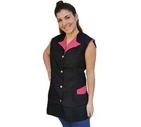 Blouse de travail femme, tour de manche, casquette pour ouvrier, maître, entreprises de nettoyage, tablier pour fruits, gastronomie, Noir , XXL