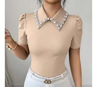Blouse décontractée élégante Aniusta pour femmes, convenant pour les vacances, le Jour de l'Indépendance, le Jour du Travail, le Jour de Christophe Colomb, l'Action de Grâce, la Saint-Valentin, style