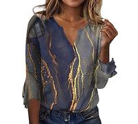 Blouse Dentelles Haut Paillettes Femme Tee Shirt Rayé Rouge Coton Lycée Ample Chic Habillé Chemise Polaire Grande Taille Chemisier Top D'Été