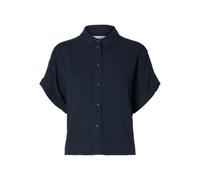 Selected Viva Short Sleeve Shirt Bleu 36 Femme