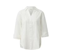 Blouse en coton avec fronces et broderie femme s.Oliver Blanc 46