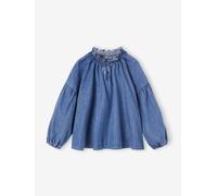 Blouse en denim léger fille bleu moyen 9A