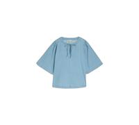 Blouse en jean avec nœud femme Tom Tailor Denim Bleu S