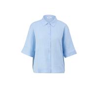 Blouse en lin Ã manches courtes coupe dÃ©contractÃ©e femme s.Oliver Bleu 44