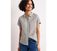 Street One Chemisier rayé en Lin Espresso Brown 46