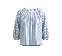 Blouse en mélange coton-viscose avec fronces femme s.Oliver Bleu 40