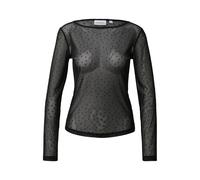 Blouse en mesh avec imprimé floqué à pois femme COMMA Noir 32