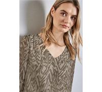Blouse en mousseline avec fronces
