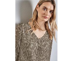 Blouse en mousseline avec fronces