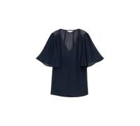 Blouse en mousseline de soie femme Tom Tailor Bleu 34