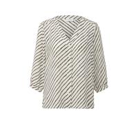 Blouse en mousseline imprimÃ©e Ã col en V et manches 3/4 femme COMMA Blanc 46