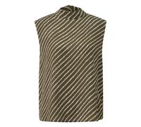 Blouse en mousseline sans manches imprimÃ©e Ã Ã©paulettes femme COMMA Vert 32