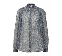 Blouse en mousseline semi-transparente femme QS Gris 34