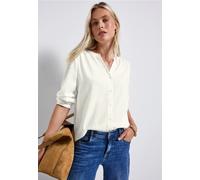 Blouse en seersucker à col fendu