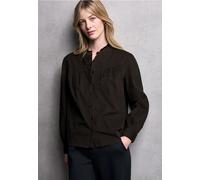 Blouse en velours côtelé avec détails à volants