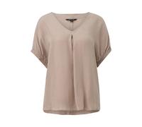 Blouse en viscose mÃ©langÃ©e Ã col en V et emmanchures tombantes femme COMMA Beige 44