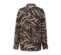 Blouse en viscose mélangée imprimé animalier femme COMMA Marron 32