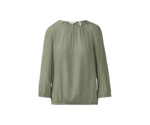 Blouse en viscose structurÃ©e avec dÃ©tails froncÃ©s femme s.Oliver Vert 36