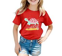 Blouse Enfant, VêTements pour Filles T-Shirts Graphiques Mignons T-Shirts à Manches Courtes pour Enfants T-Shirts OcéAn