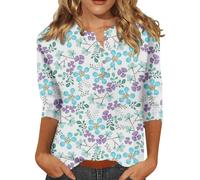 Blouse Ete Femme Soldes Haut Brillant Femme Soldes T Shirts Manches Longues sous Pull Coton Chemise Bleu Clair Tunique Fleurie Tenue Soignante Tee Shirts Fitness Jean Grande Taille Chemisiers