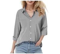 Blouse Femme Chic Et éLéGant - Nouveau Cardigan Rayé Haut Ample Décontracté à Manches Longues pour Femmes - Chemise Confortable et Élégante