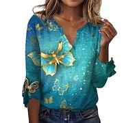 Blouse Femme Col V Tshirt Dentelle Chemisier Transparent Sexy Top A Basque Tee Shirt Robe Manche Courte Chemise De Nuit Manche Longue Fluide