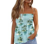 Blouse Femme Crop Lot de Tee Shirt Fine Pas Cher Polo Chic Mariage sans Manches Fleurie Vente Flash du Jour Et Soldes, Top Paillette Tube Elegant Chemisier Cintré Femme M