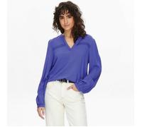 Blouse Femme JACQUELINE DE YONG - Manches longues col V albert - Bleu 40