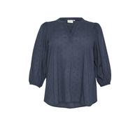 Blouse femme KAFFE Curve Jolana Bleu 50