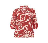 Blouse femme KAFFE Curve Maren Frill Rouge 44