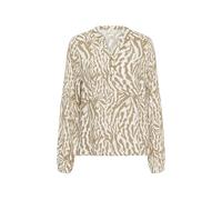 Kaffe Chemisier 'KAmathilde' beige / blanc, Taille L